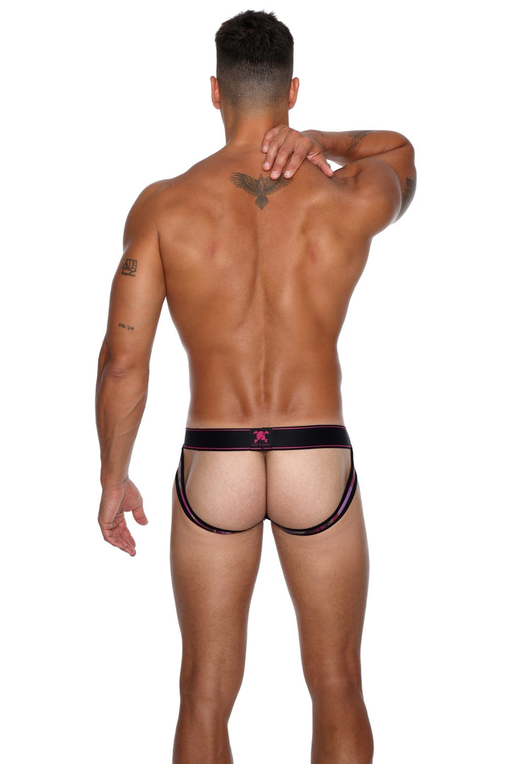 Skull and BonesAgate Stone Dark Pink Y-Jock