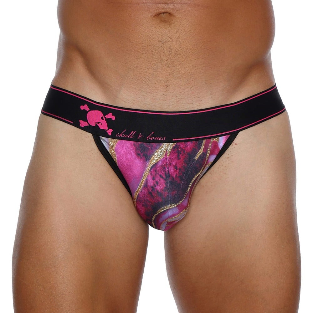 Skull and BonesAgate Stone Dark Pink Sport Brief