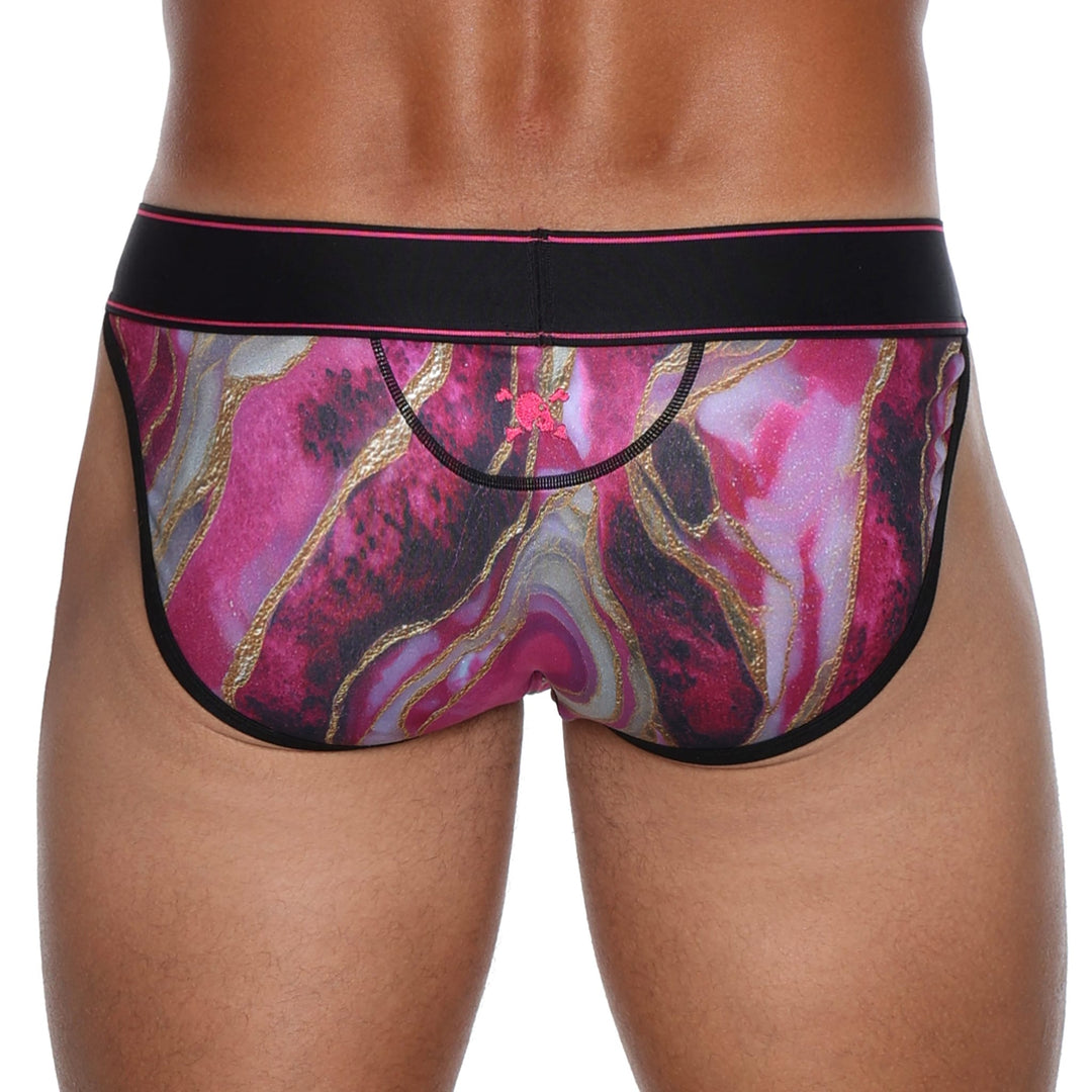 Skull and BonesAgate Stone Dark Pink Sport Brief