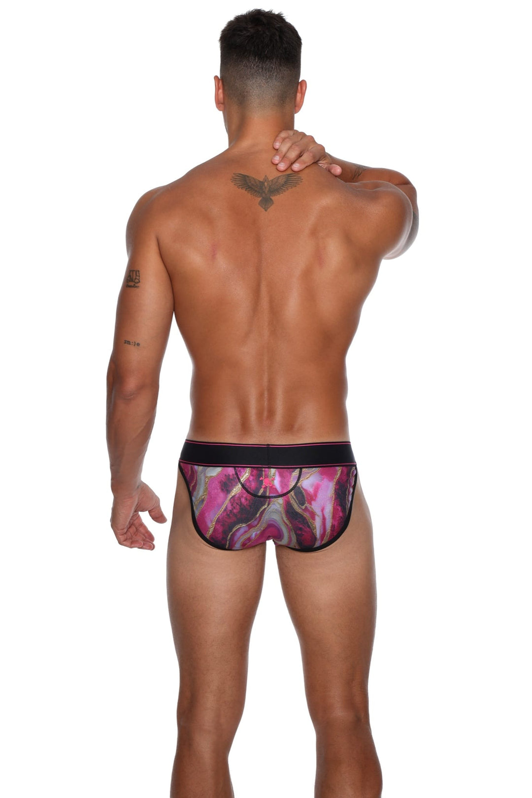 Skull and BonesAgate Stone Dark Pink Sport Brief