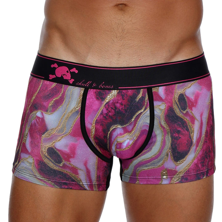 Skull and BonesAgate Stone Dark Pink Trunk