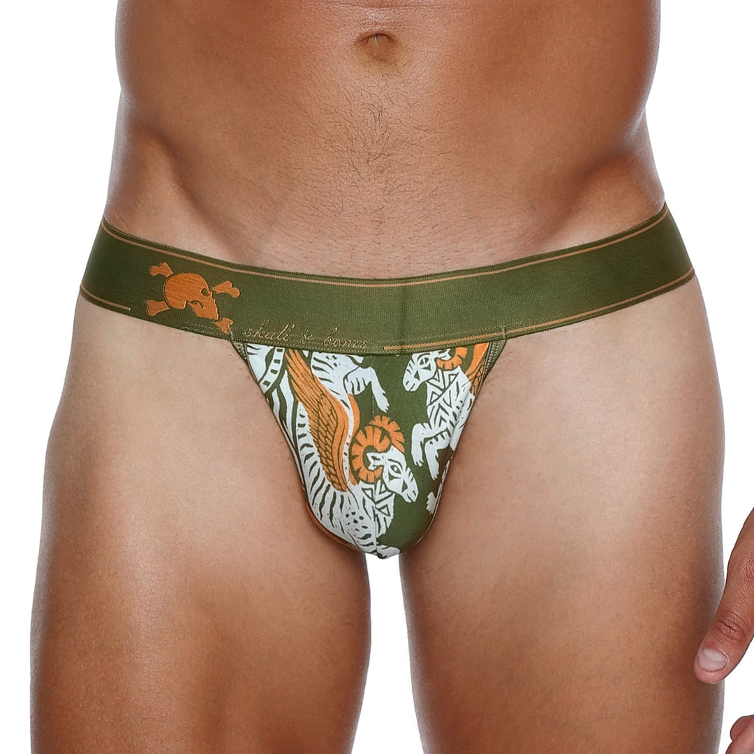 Skull and BonesCreosphynx Olive Thong
