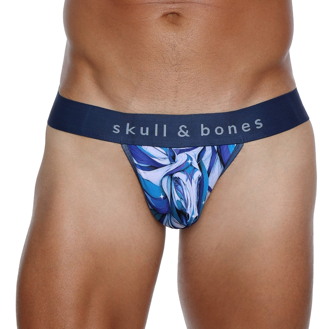 Skull and BonesHorse Blue Thong