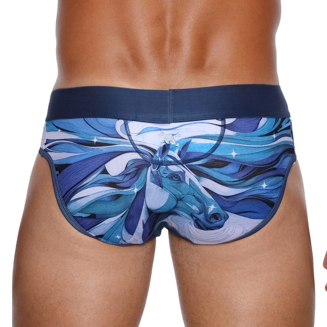 Skull and BonesHorse Blue Brief