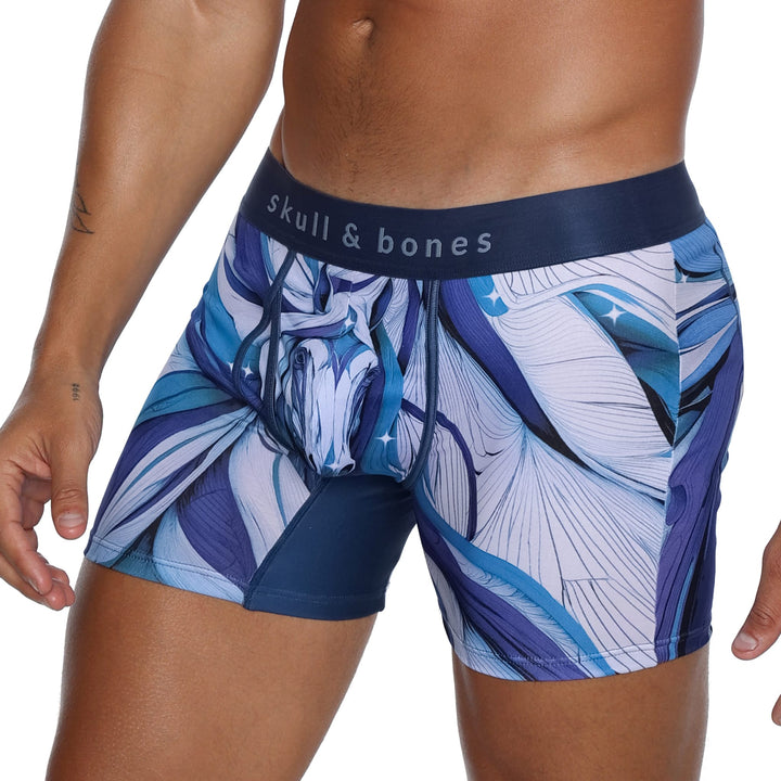 Horse Blue Boxer Brief