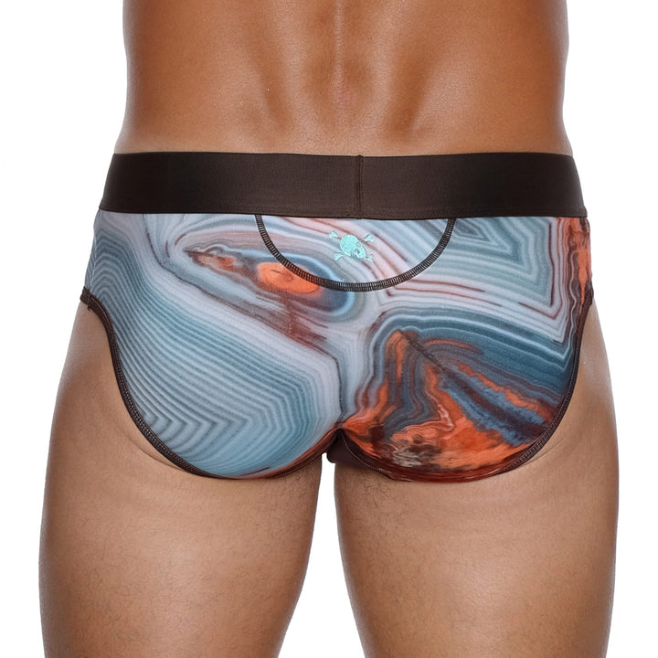 Skull and BonesAgate Stone Brown Brief
