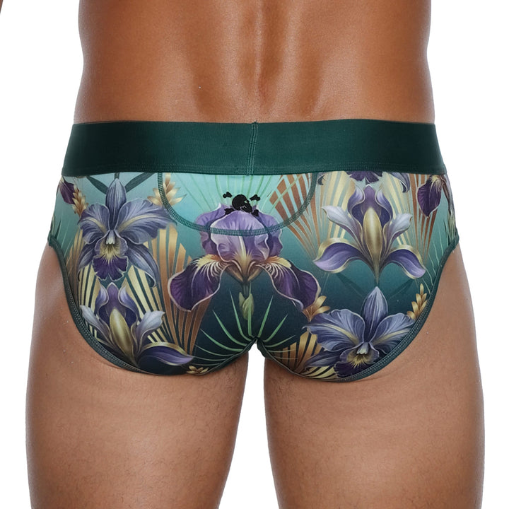 Skull and BonesArt Deco Floral Brief