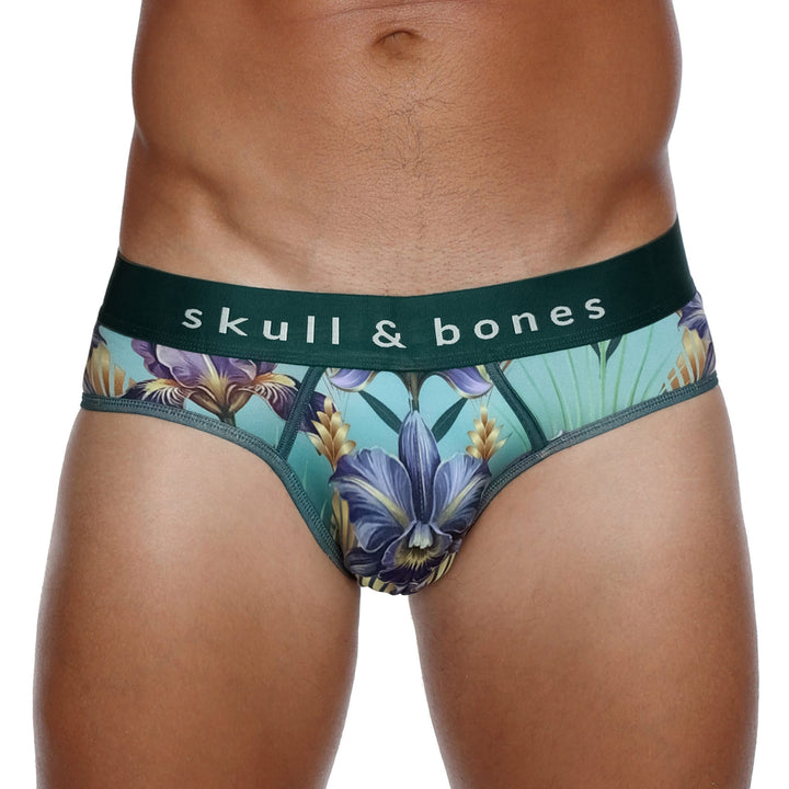 Skull and BonesArt Deco Floral Peek-A-Boo