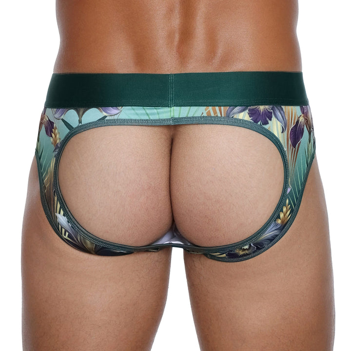 Skull and BonesArt Deco Floral Peek-A-Boo