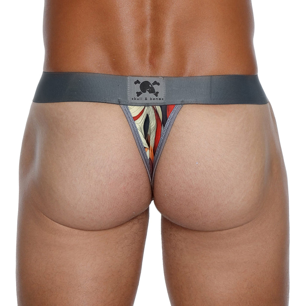 Skull and BonesHorse Black Thong