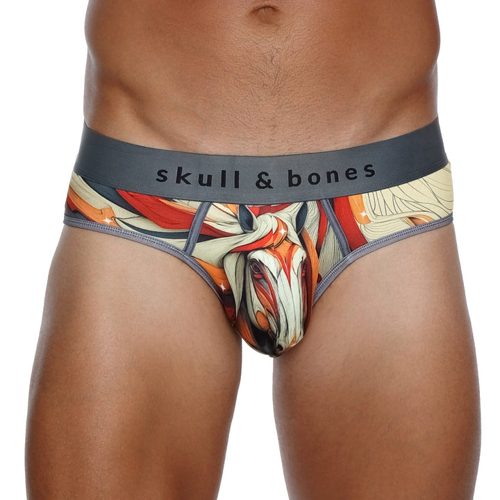 Skull and BonesHorse Black Brief
