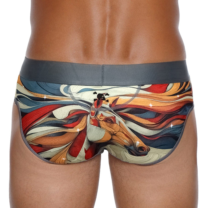 Skull and BonesHorse Black Brief