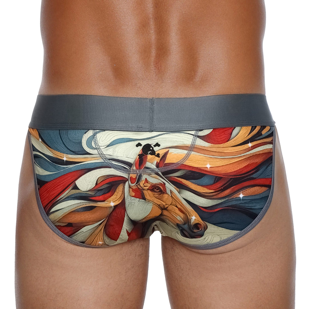 Skull and BonesHorse Black Sport Brief