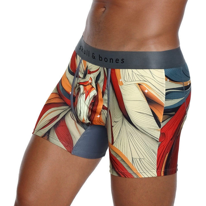 Skull and BonesHorse Black Boxer Brief