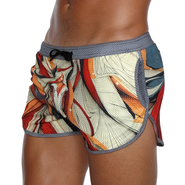 Skull and BonesHorse Black Mesh Short