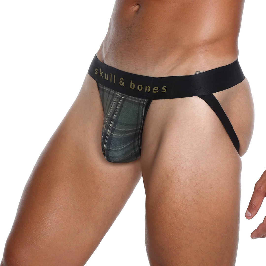 Skull and BonesOlive Noir Tartan Jock