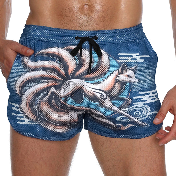 Skull and BonesKitsune Blue Short