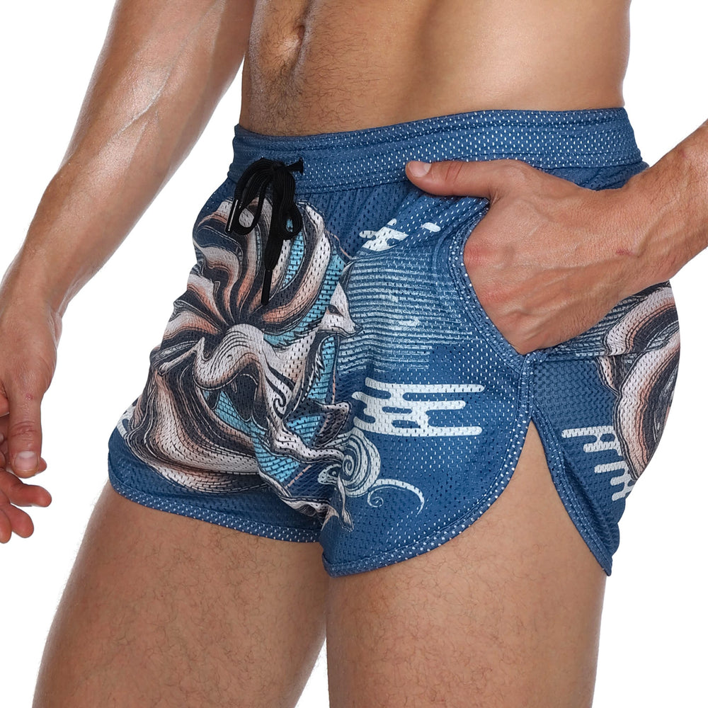 Skull and BonesKitsune Blue Short
