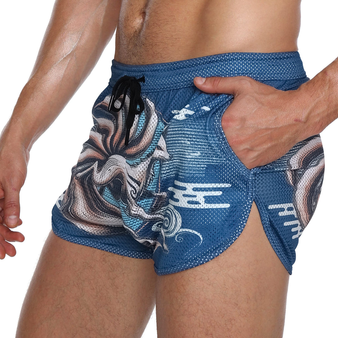Skull and BonesKitsune Blue Short