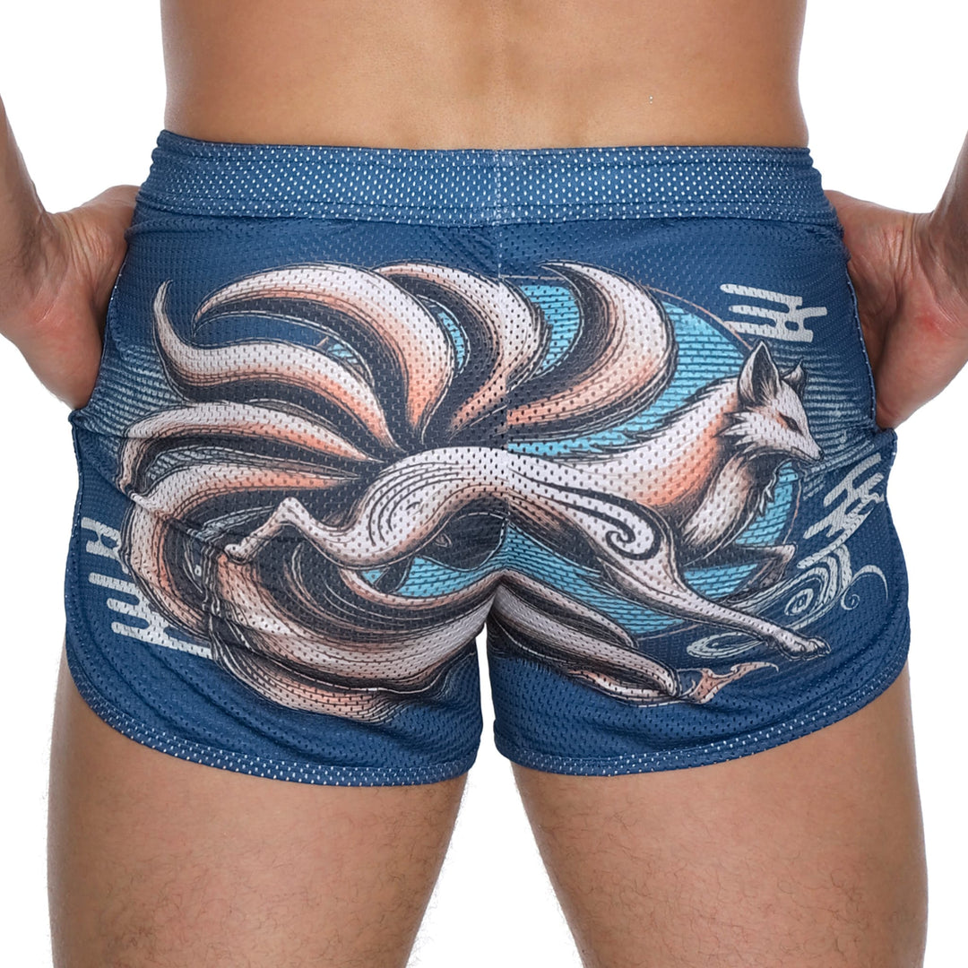 Skull and BonesKitsune Blue Short