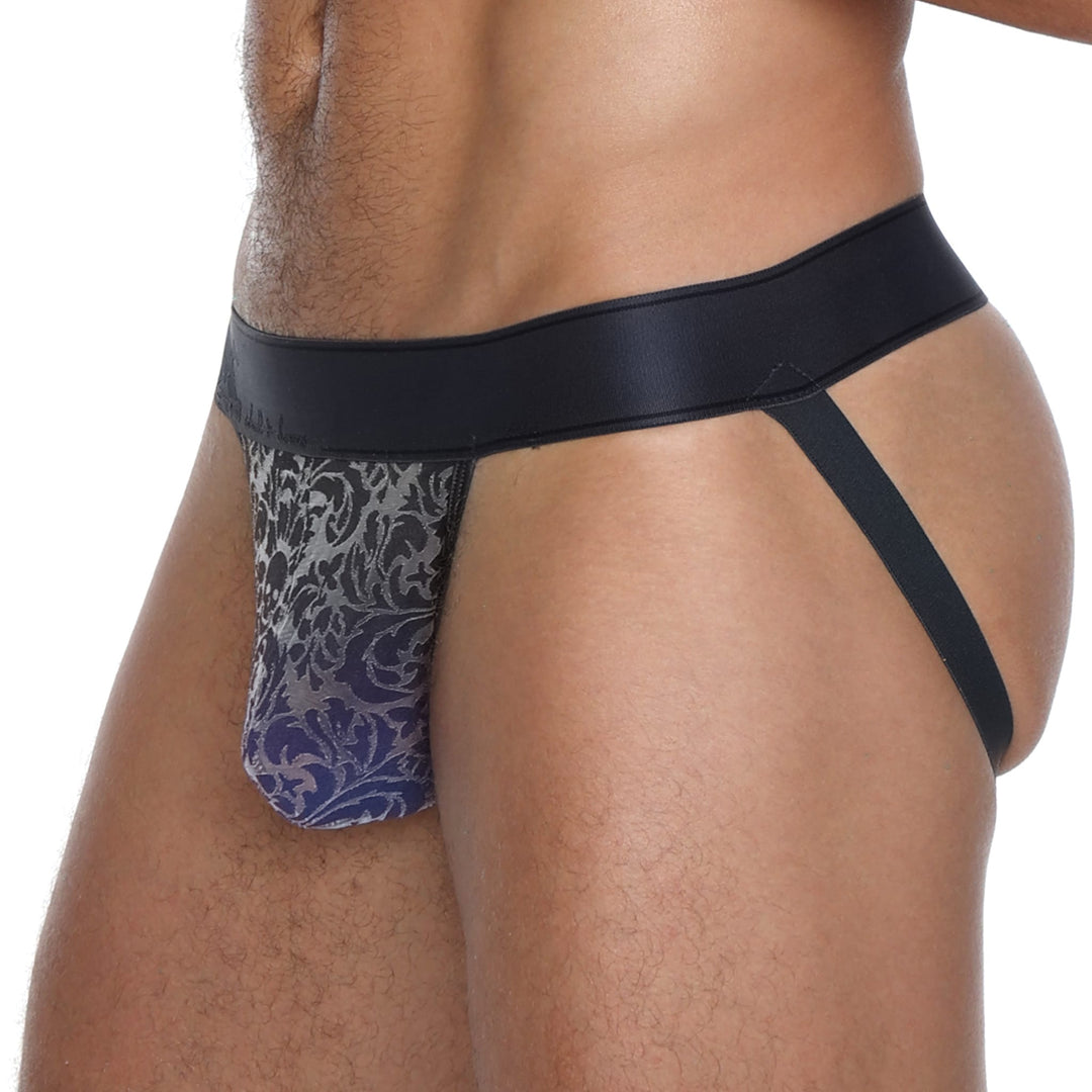 Skull and BonesDamask Ombre Burnout Grey Jock