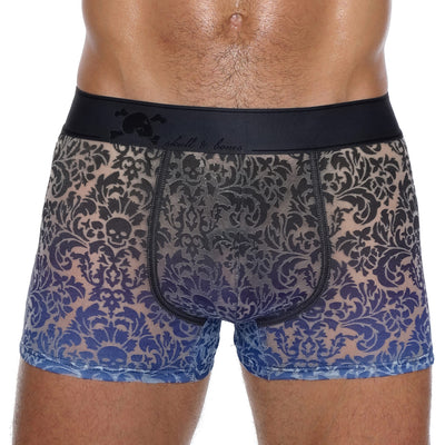 Damask Ombre Burnout Grey Trunk