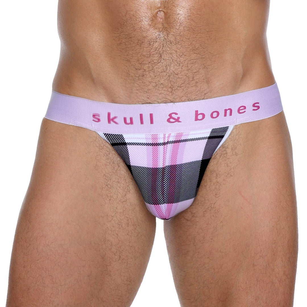 Skull and BonesNew Pink Plaid Jock