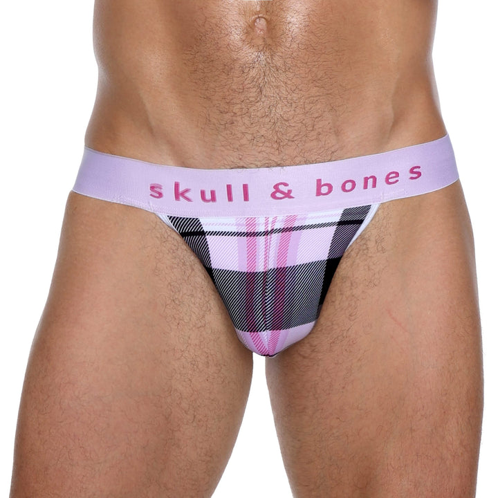 Skull and BonesNew Pink Plaid Jock
