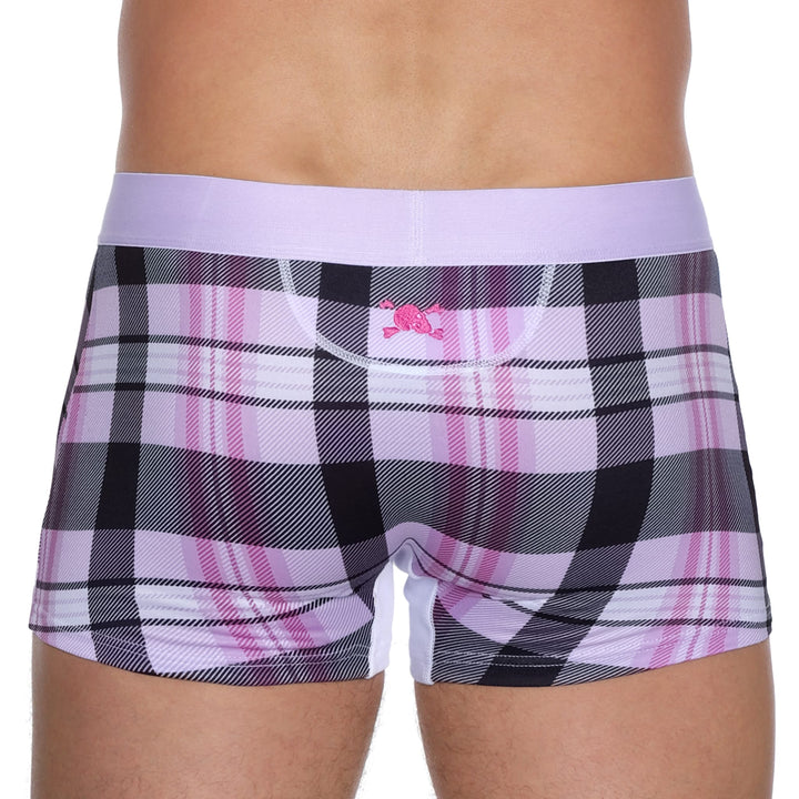 Skull and BonesNew Pink Plaid Trunk