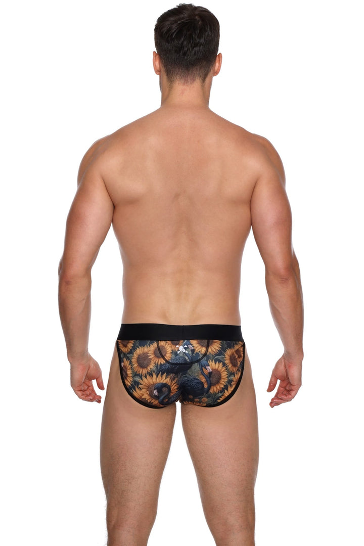 Flamingo Sunflower Sport Brief