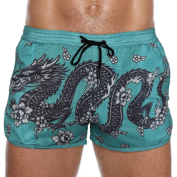 Skull and BonesVintage Dragon Green Short