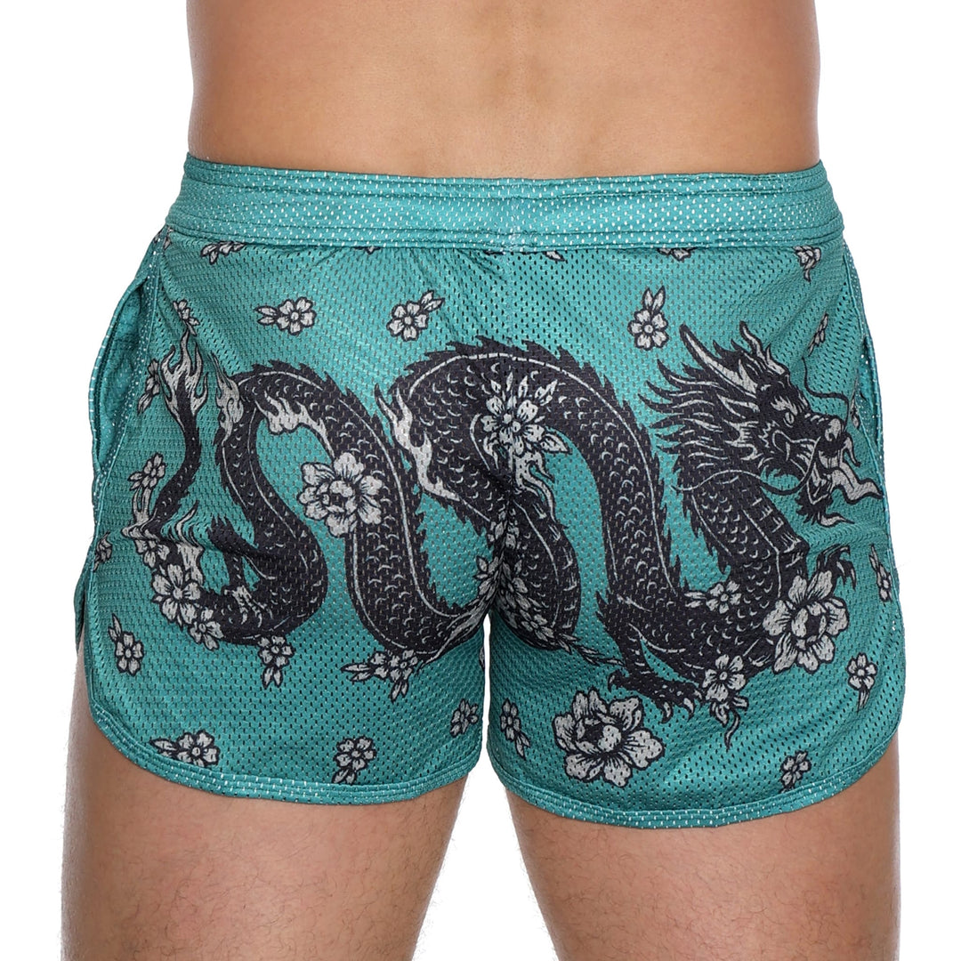 Skull and BonesVintage Dragon Green Short