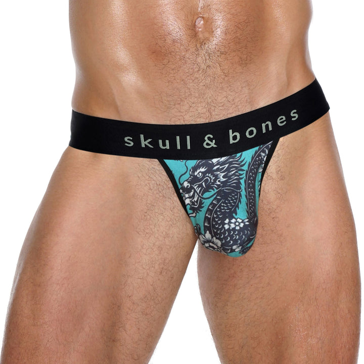 Skull and BonesVintage Dragon Green Thong
