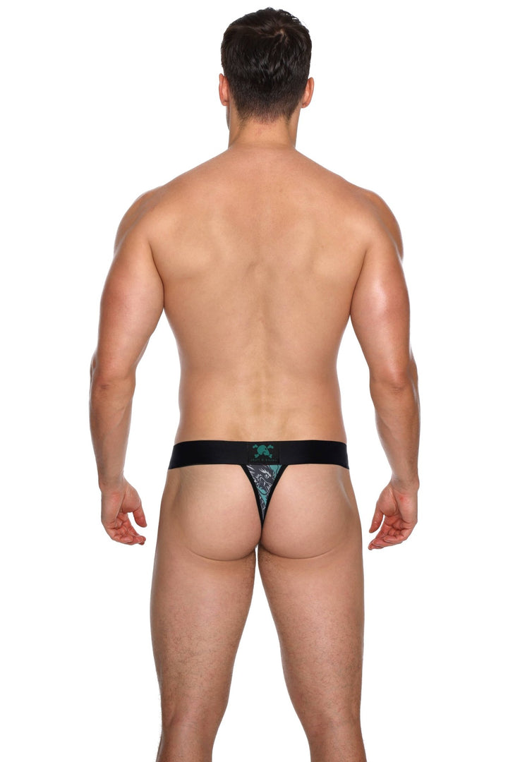 Skull and BonesVintage Dragon Green Thong