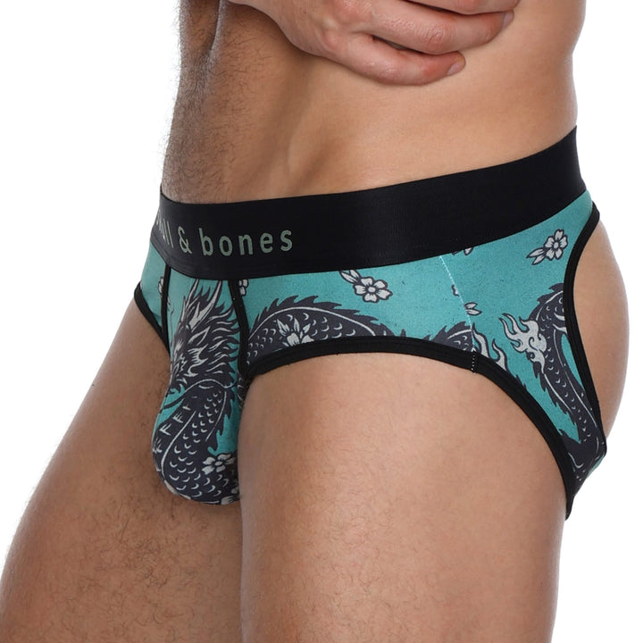 Skull and BonesVintage Dragon Green Peek-A-Boo