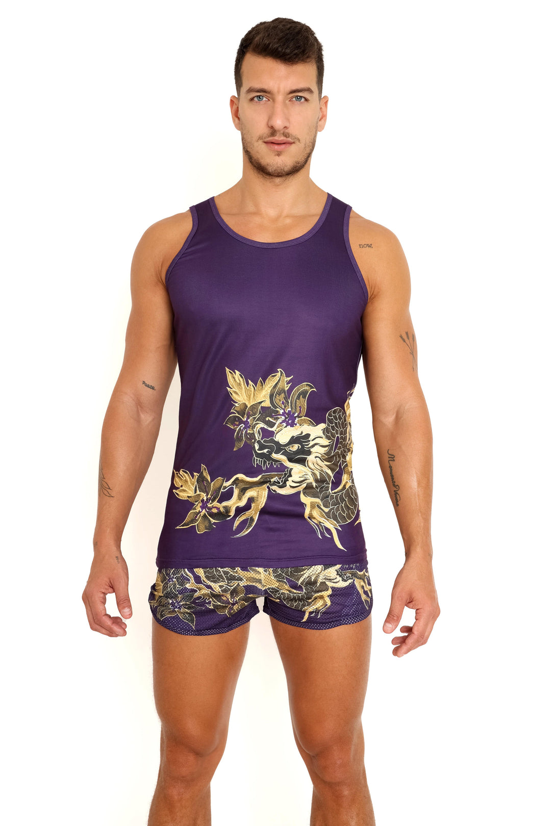 Fire Breathing Dragon Tank Top Purple