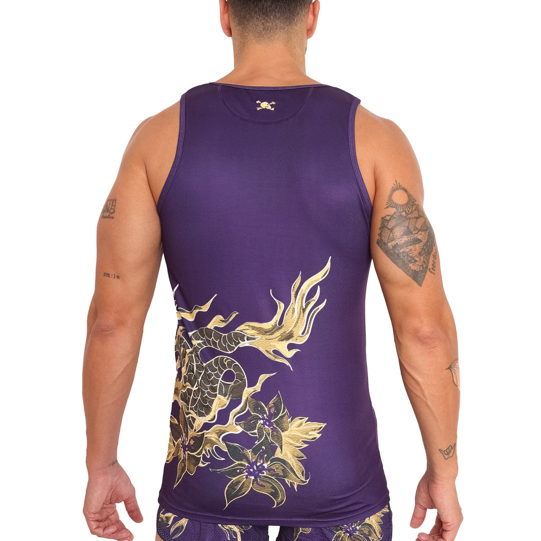 Fire Breathing Dragon Tank Top Purple