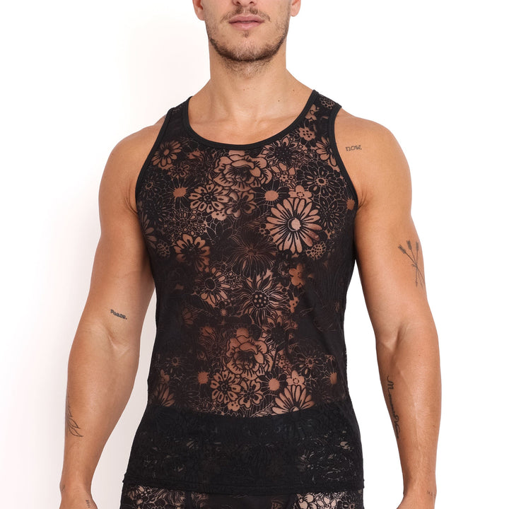 Pegasus Burnout Black Tank