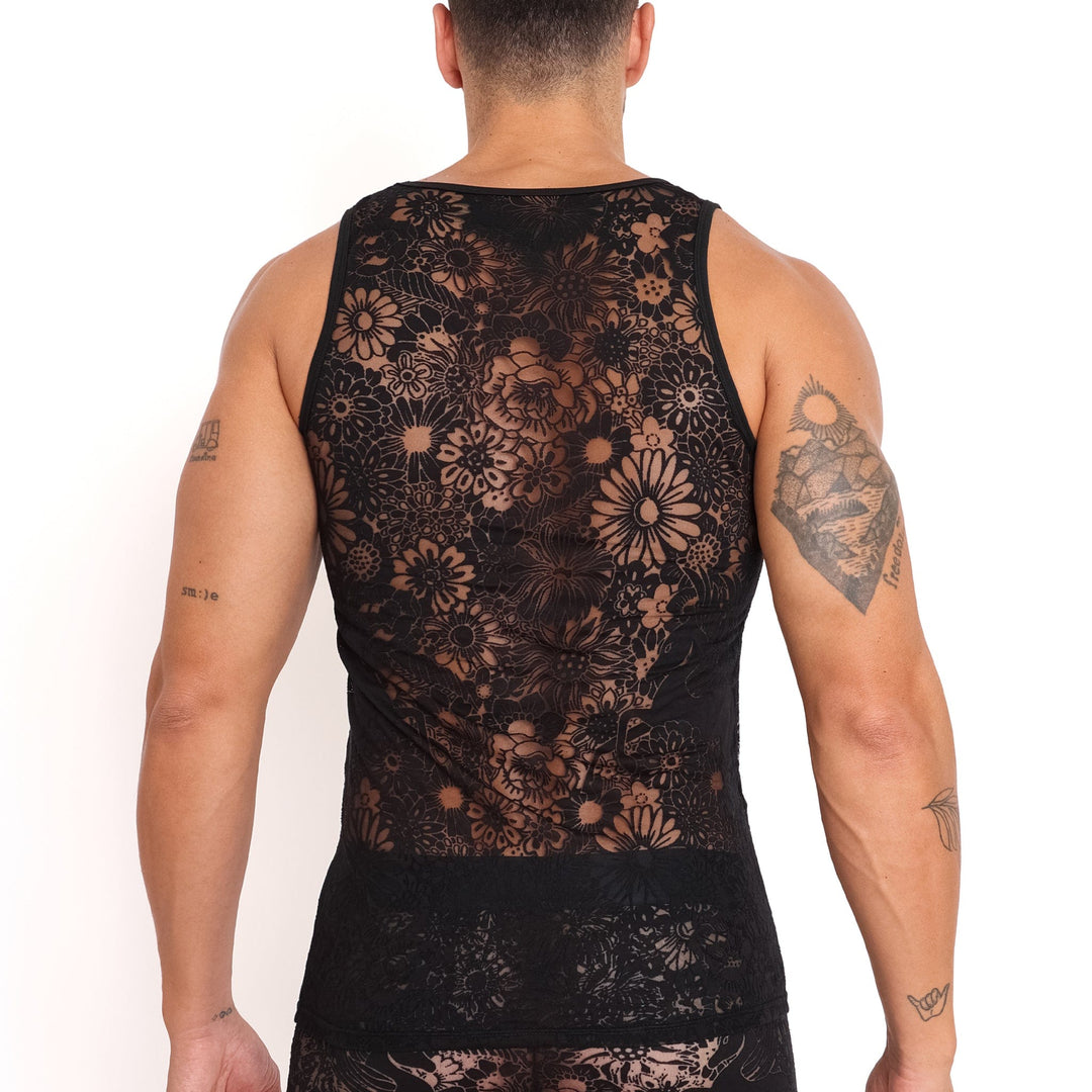 Pegasus Burnout Black Tank