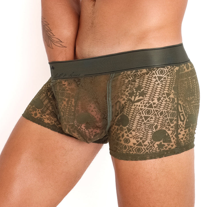 Skull and Bones Burnout Trunk Olive