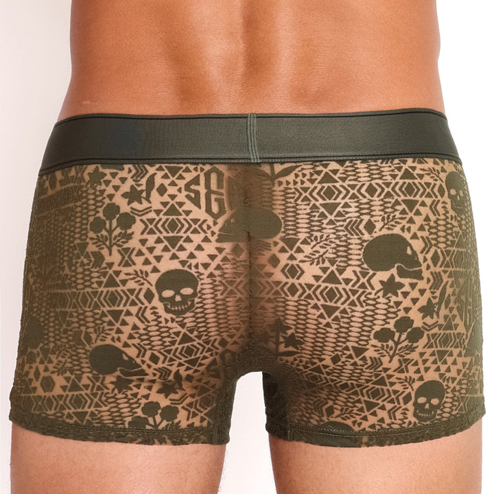 Skull and Bones Burnout Trunk Olive