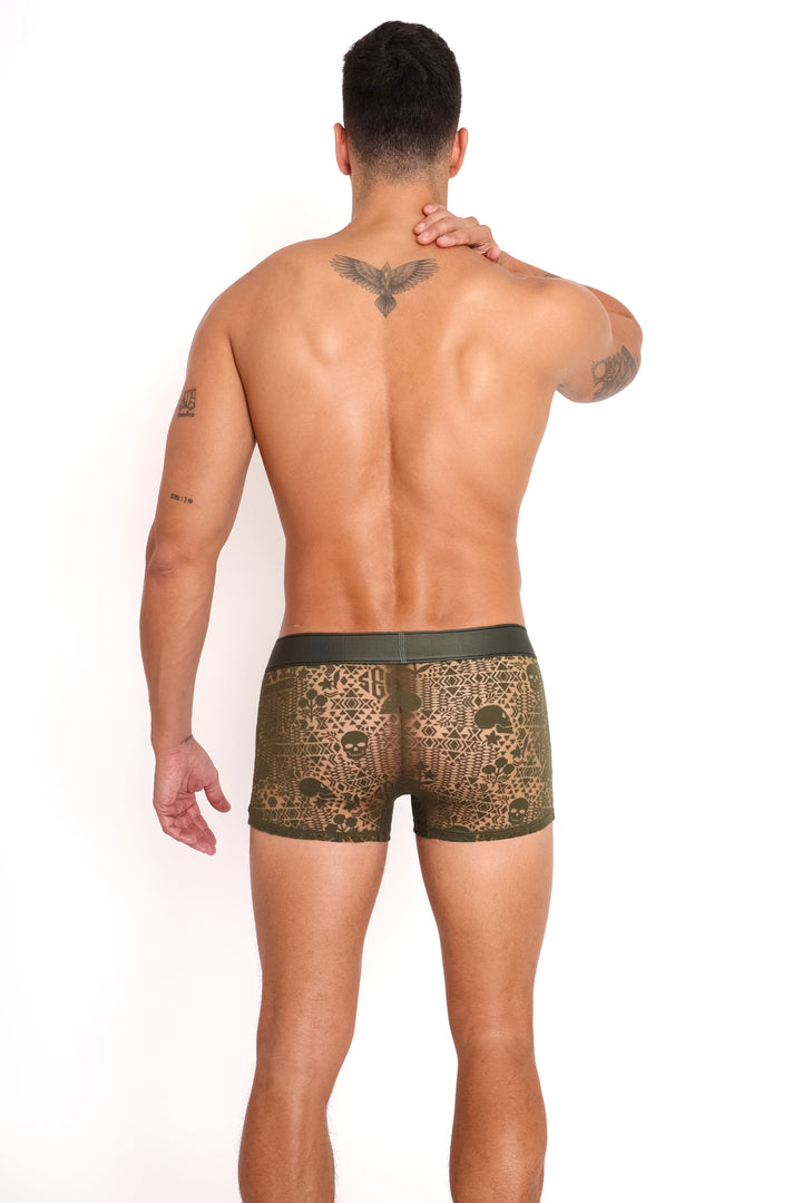 Skull and Bones Burnout Trunk Olive