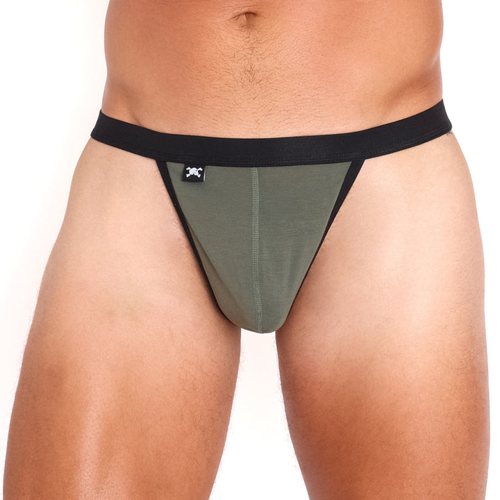 Just The Bones Cloud G String Army Green