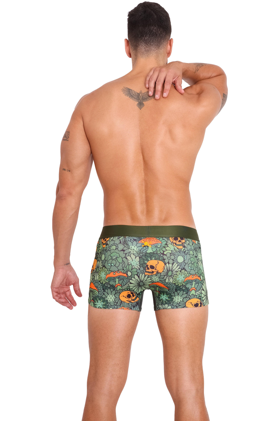 Groovy Floral Mushroom Trunk Olive