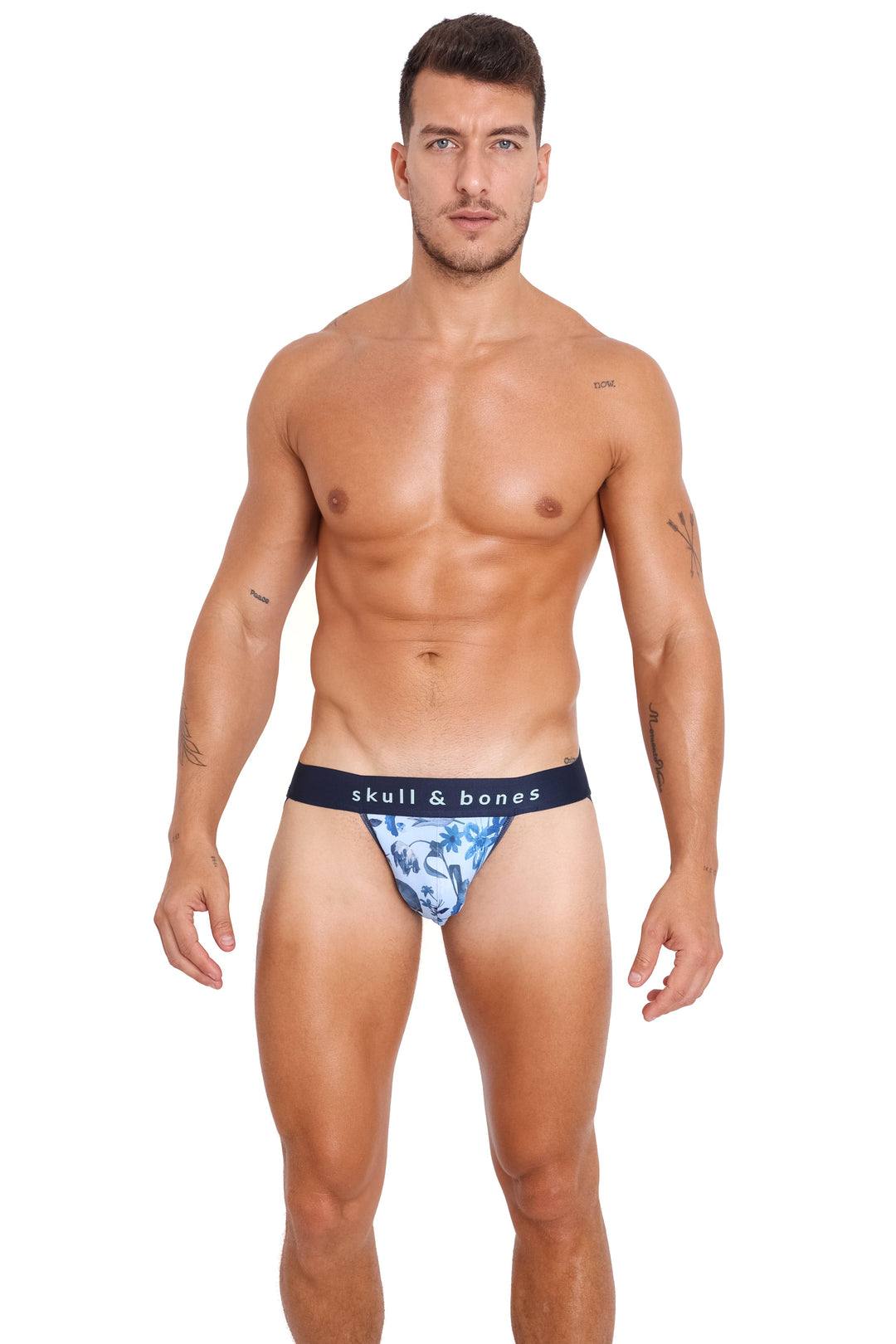 Hand Painted Dutch Floral Jock Sky