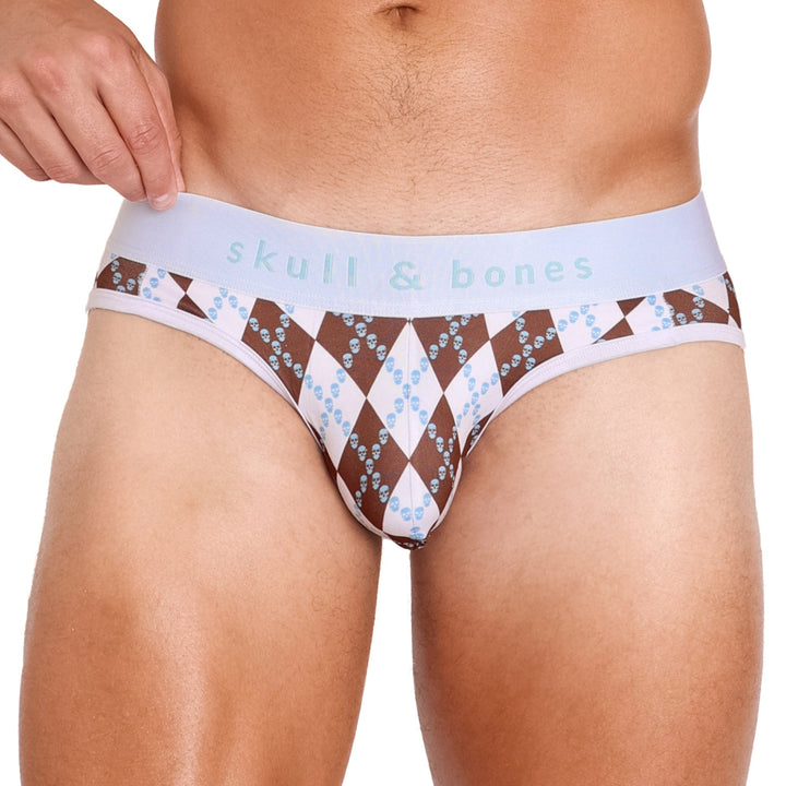 Skull Argyle Y Jock White
