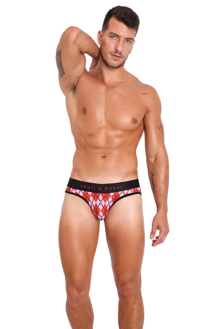 Skull Argyle Y Jock Red