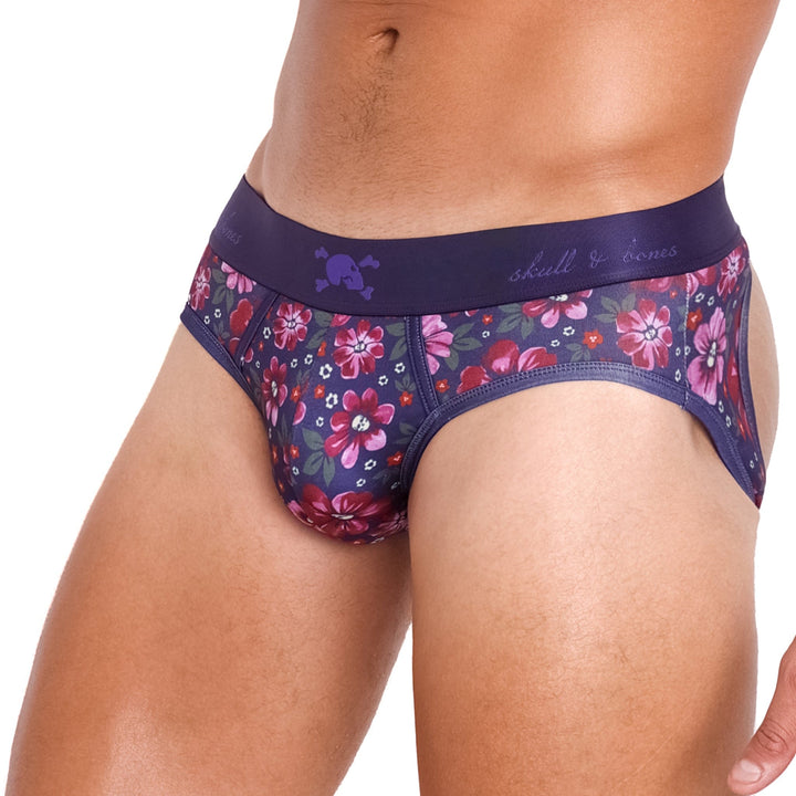 Maroon Floral Peek-A-Boo