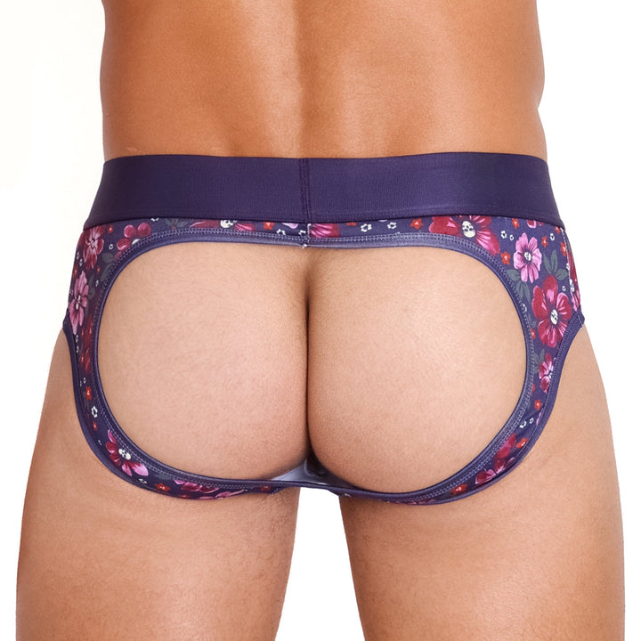 Maroon Floral Peek-A-Boo