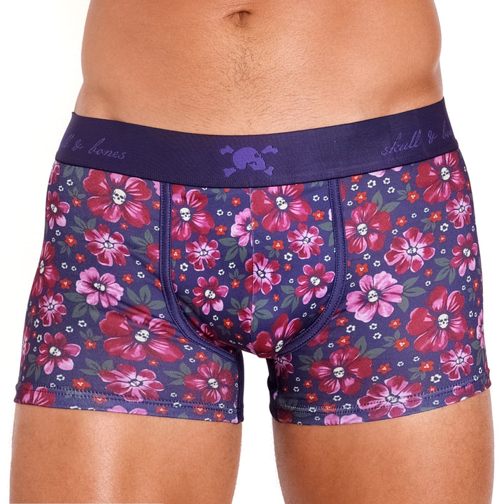 Maroon Floral Trunk